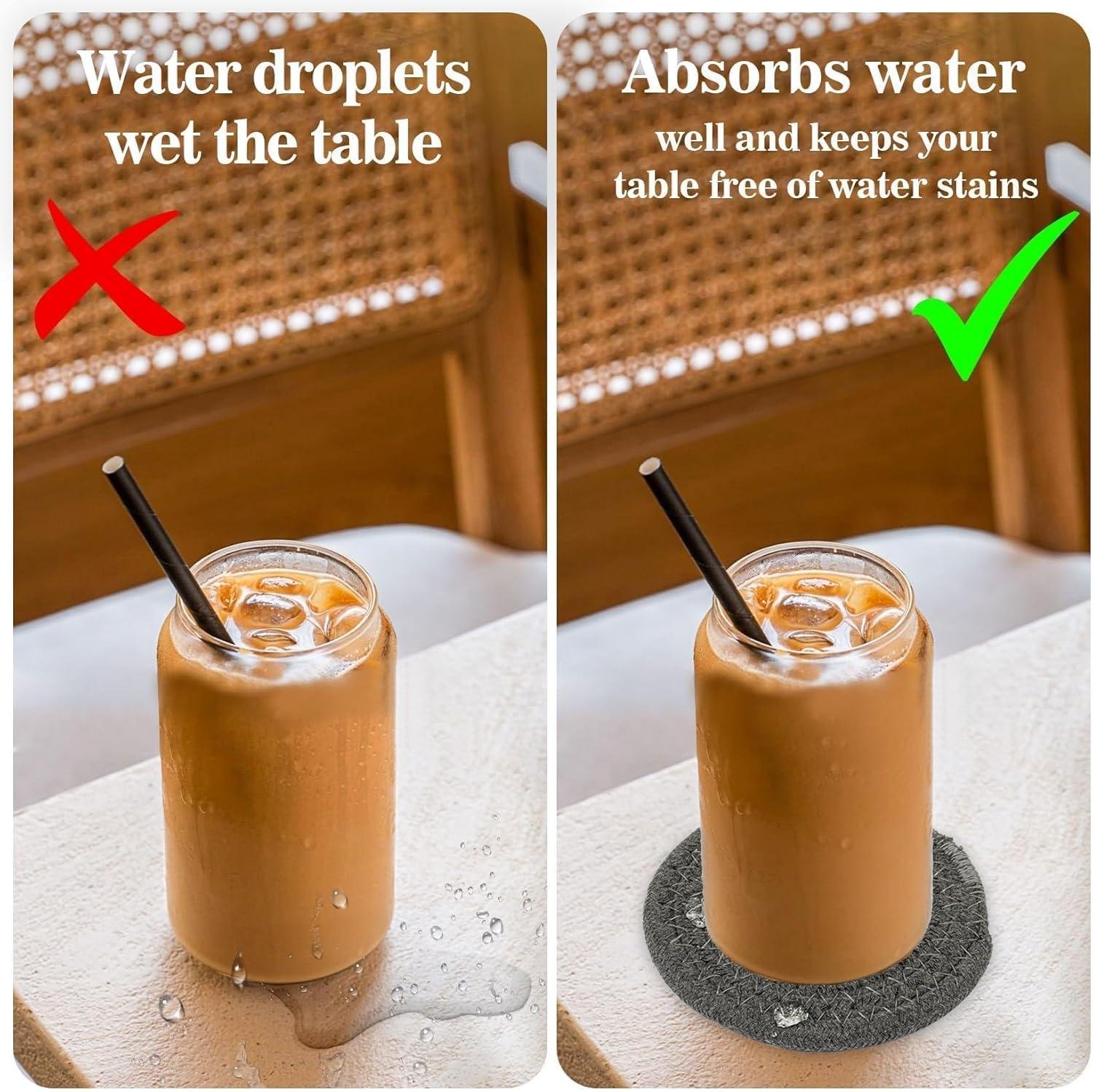 We Tried Colorful Woven Coasters That Save Furniture