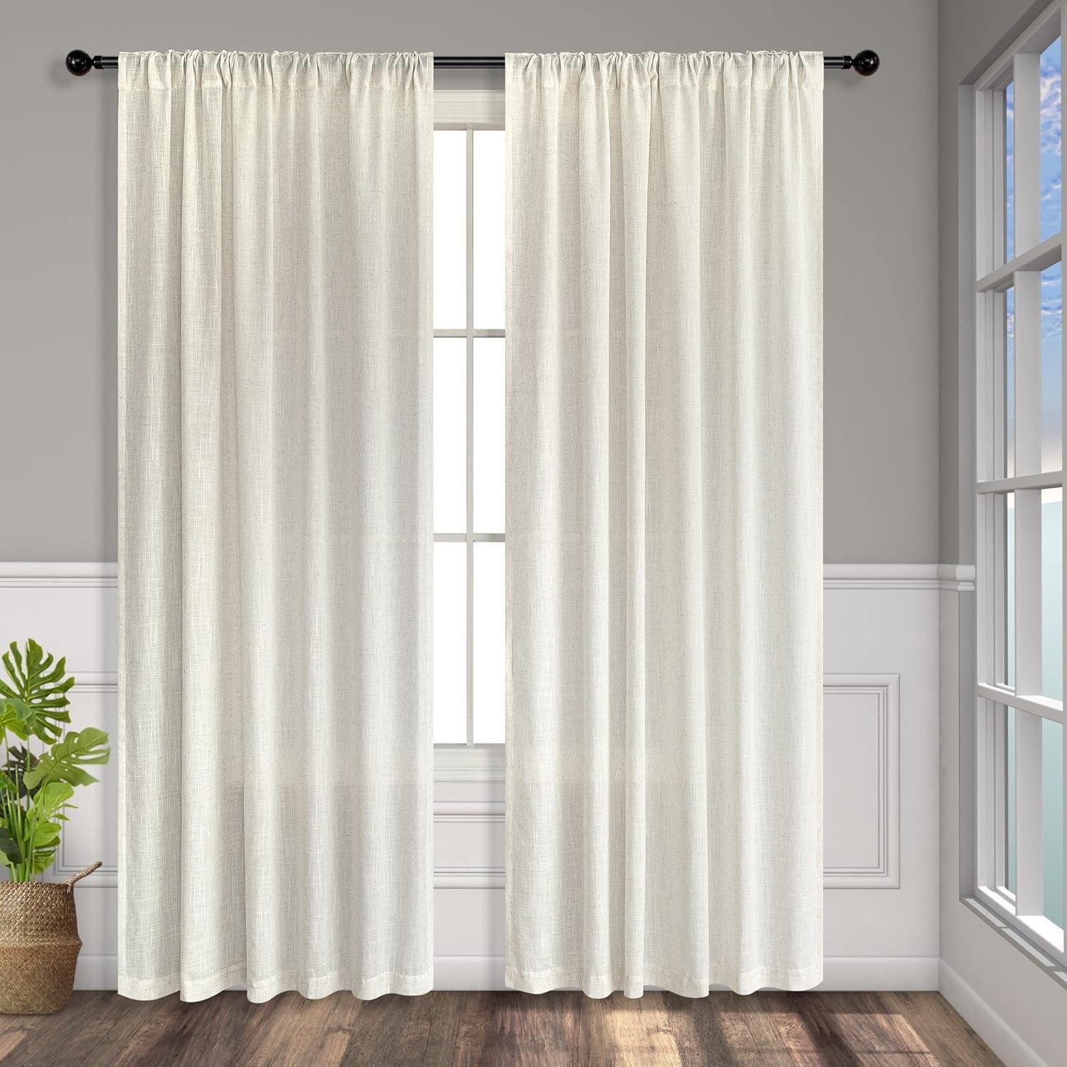 

<h1>We Love These Rustic Linen Curtains That Transform Rooms</h1>
<p>“><br />## In Conclusion: A Perfect Blend of Style and Functionality</p>
<p>We’ve thoroughly enjoyed our time with these Natural Linen Back Tab Curtains, and we can confidently say they’re a worthwhile investment for anyone looking to elevate their living space. The light-filtering quality creates that perfect balance-letting in just enough natural light while maintaining privacy. We particularly love how the neutral ivory cream color complements virtually any décor style, from rustic farmhouse to coastal chic.</p>
<p>What really sets these curtains apart is their versatility. With three hanging options and a premium linen-polyester blend, they deliver both aesthetic appeal and practical functionality. The airy, breathable fabric transforms rooms instantly, creating the kind of warm, inviting atmosphere that makes a house feel like a home.</p>
<p>Maintenance couldn’t be simpler either-just toss them in the washing machine when needed and they’ll continue looking fresh for years to come. For anyone hesitating about making the purchase, we can assure you that these curtains exceed expectations in both quality and appearance.</p>
<p>Ready to transform your space with these beautiful linen curtains? <a href=