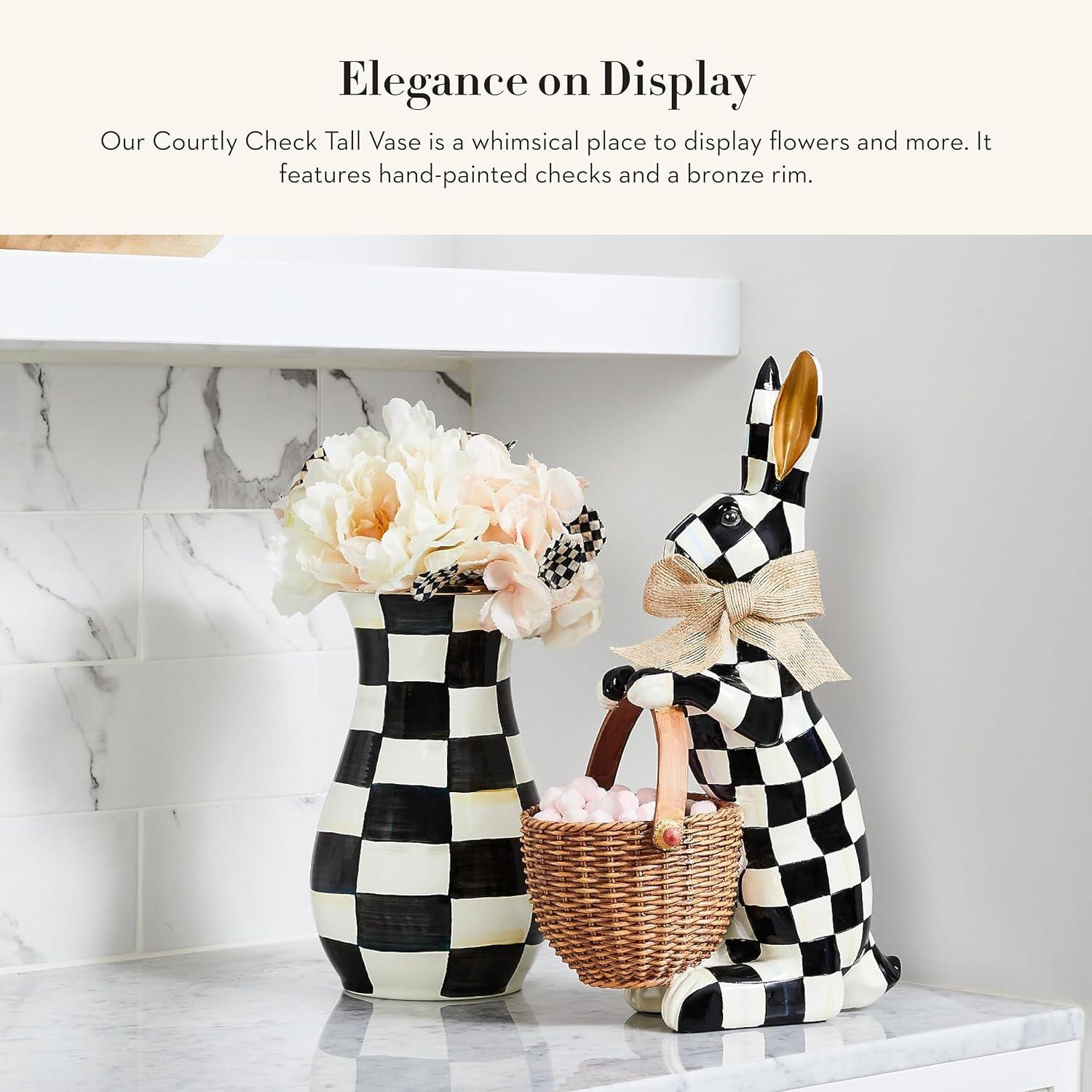 Why We Love the MACKENZIE-CHILDS Tall Black & White Vase