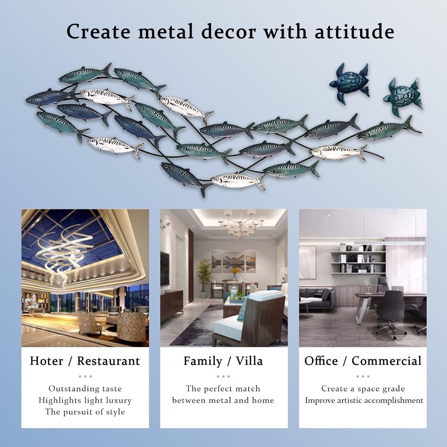 Our Review of LHZZWTF Coastal Metal Fish Wall Decor: Stylish & Durable