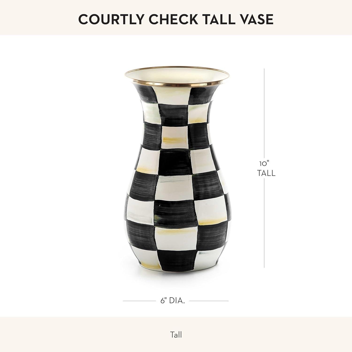 Why We Love the MACKENZIE-CHILDS Tall Black & White Vase