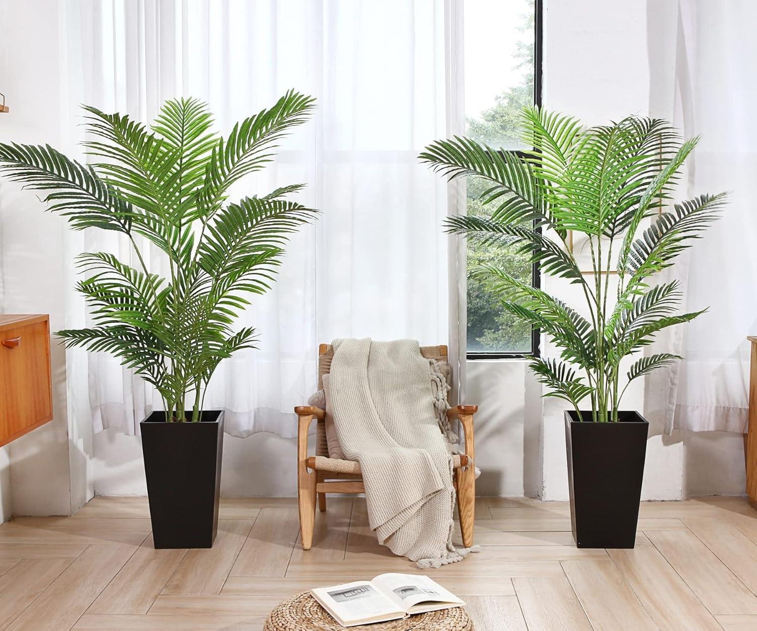 Why We Love the Fopamtri 5ft Artificial Areca Palm Tree (Set of 2)