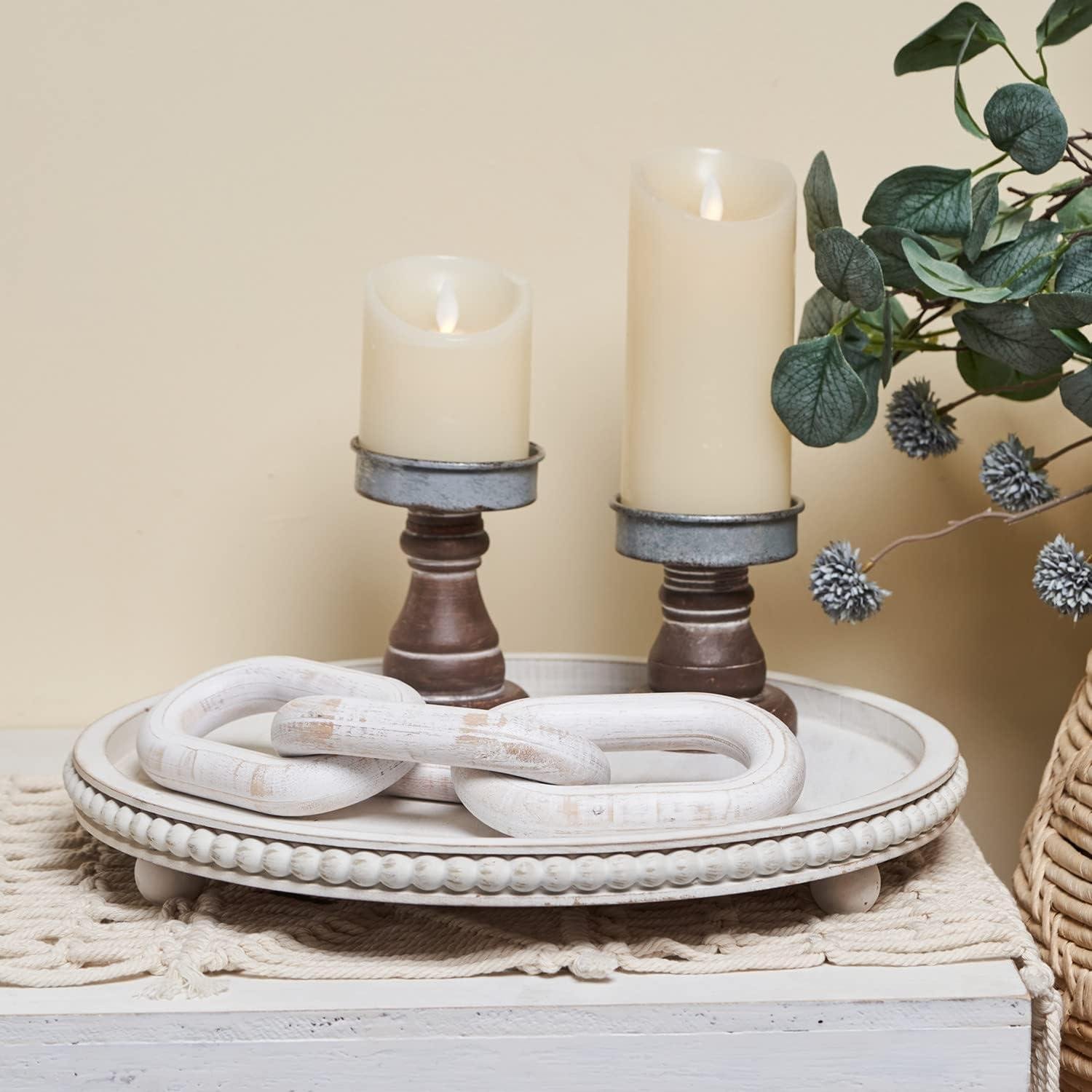 Our Review: Rustic Elegance in HPC's 12in Beaded Tray