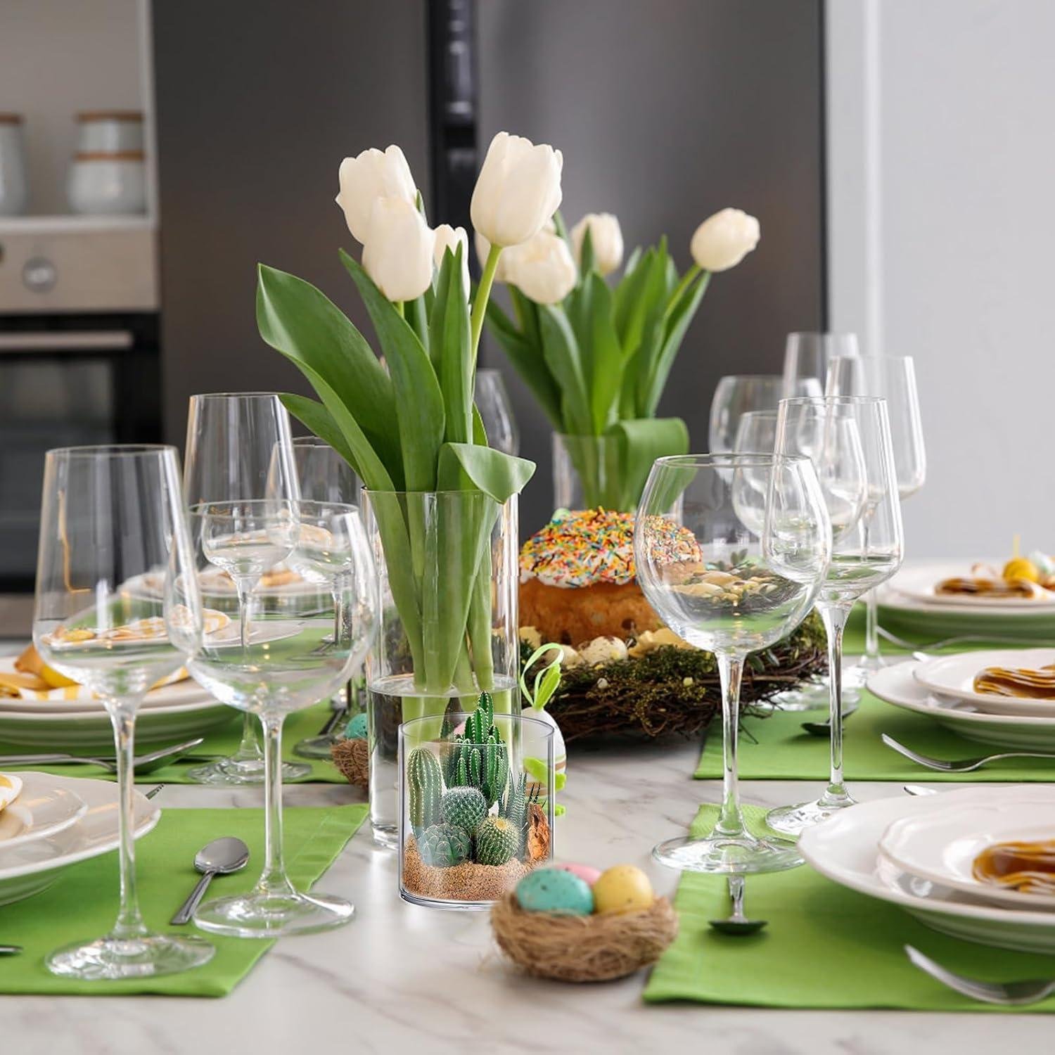 Our Honest Review: 48-Pack Glass Cylinder Vases for Weddings & Decor