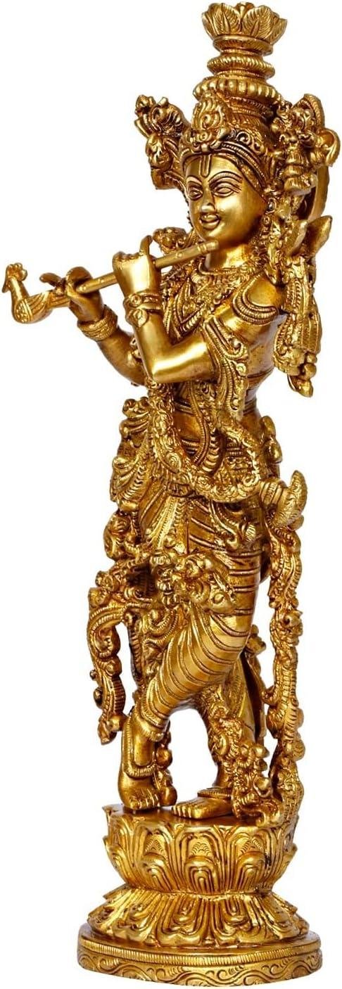 Our Review of the Liv Brass Krishna Statue: Elegant Decor & Spiritual Blessings