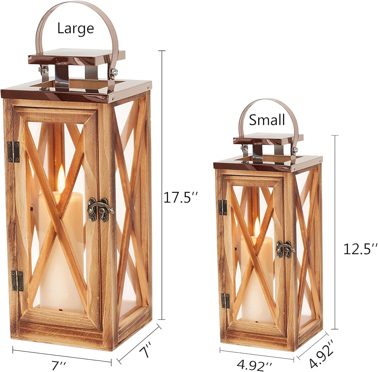 Our Review: Elegant Wooden Candle Lantern Set for Cozy Home & Garden