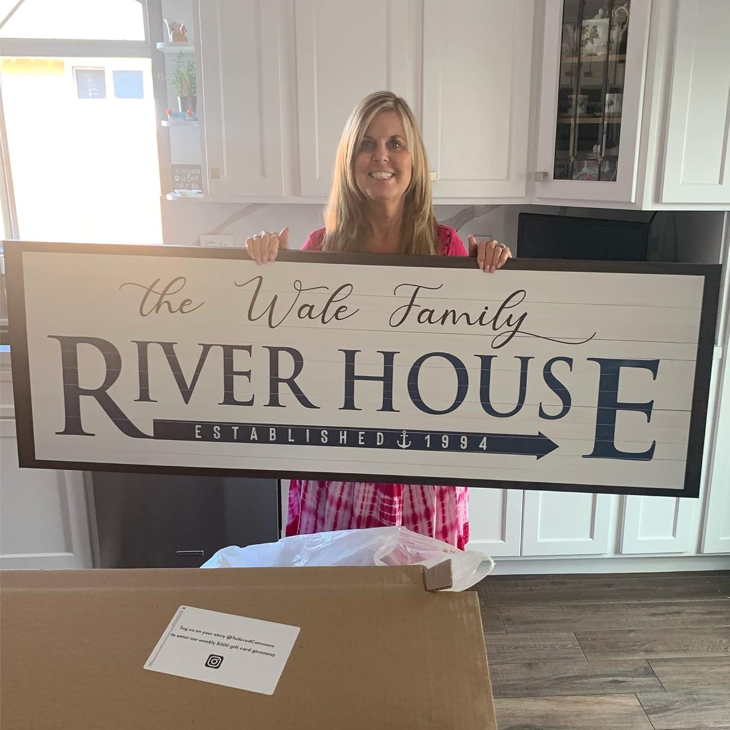 Why We Love Our Tailored Canvases Custom Lake House Sign