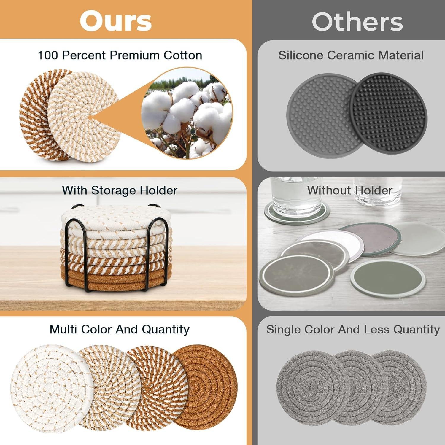 Our Review of Eco-Friendly Boho Coasters: Stylish Table Protection