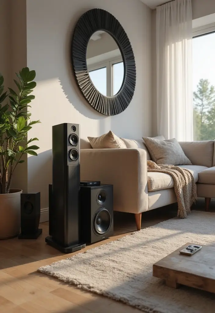 10 Home Theater Ideas That Will Transform Your Living Room into a Cinema Paradise (Don’t Miss #4!) - 3. Install a State-of-the-Art Sound System