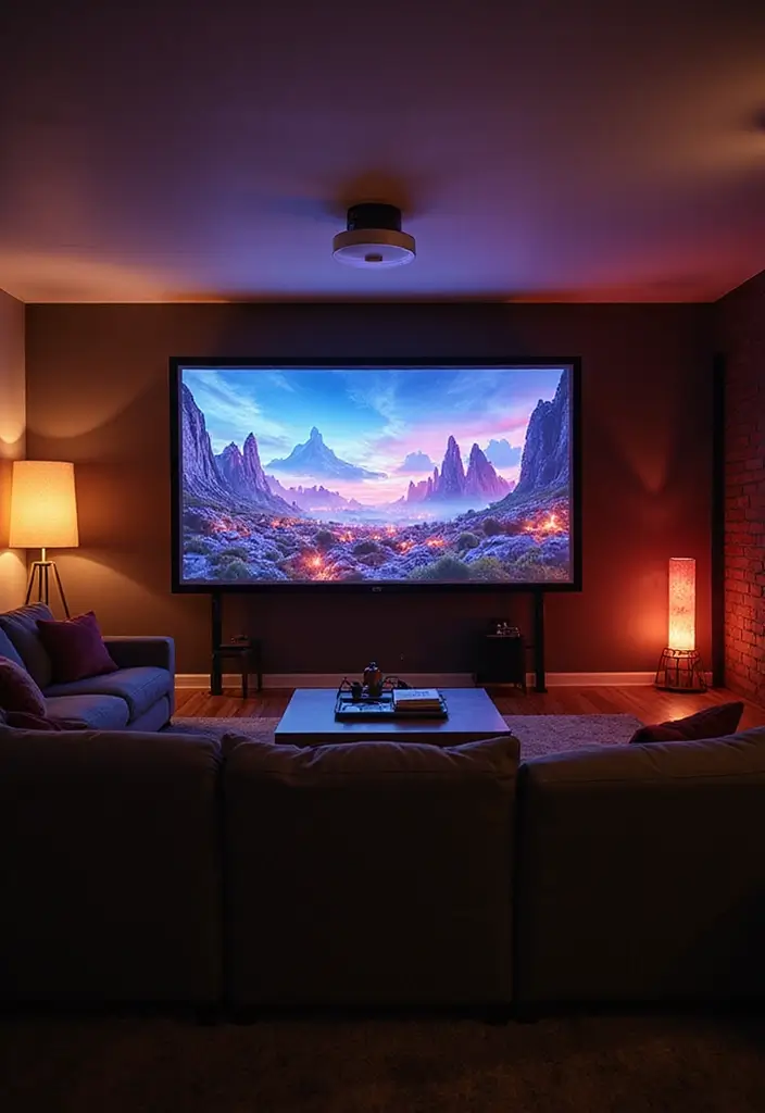 10 Home Theater Ideas That Will Transform Your Living Room into a Cinema Paradise (Don’t Miss #4!) - 4. Optimize Screen Placement
