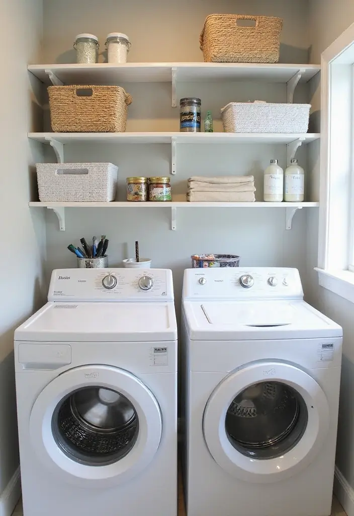 14 Stylish Laundry Room Decor Ideas That Make Doing Laundry Feel Like a Spa Day (Check Out #6!) - 10. Smart Organizers