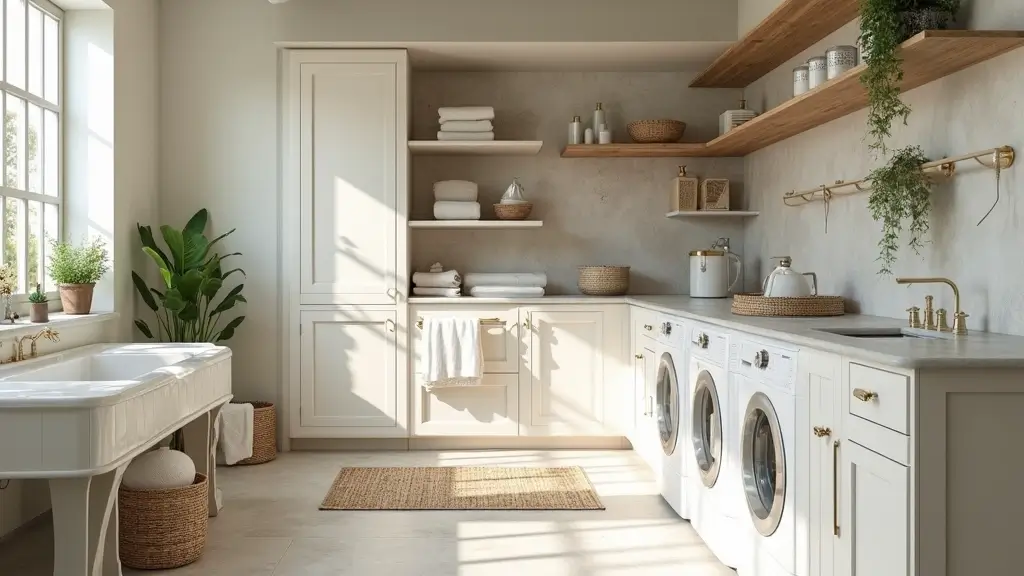 14 Stylish Laundry Room Decor Ideas That Make Doing Laundry Feel Like a Spa Day (Check Out #6!)