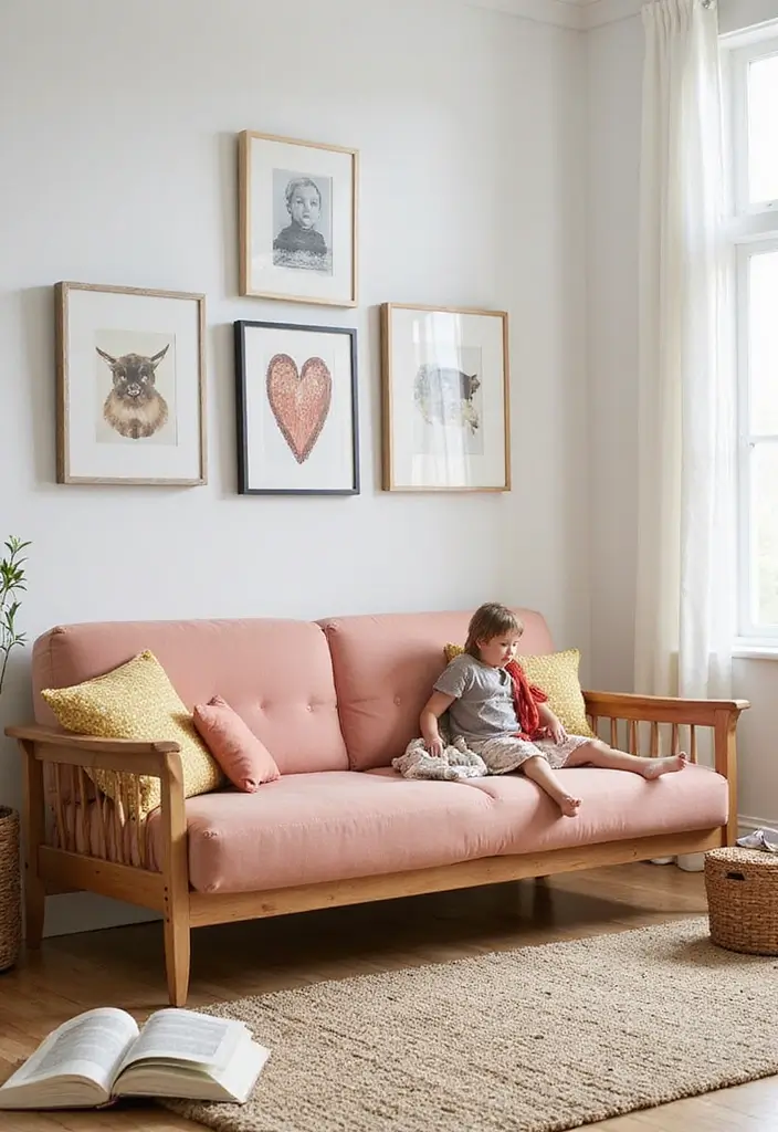 15 Futon Sofa Bed Designs That Will Transform Your Living Space (You Won't Believe #7!) - 11. The Family-Friendly Futon