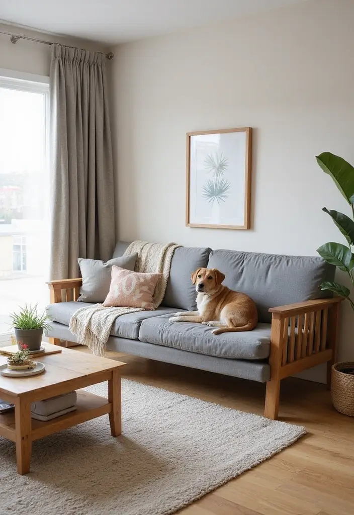 15 Futon Sofa Bed Designs That Will Transform Your Living Space (You Won't Believe #7!) - 14. The Pet-Friendly Futon