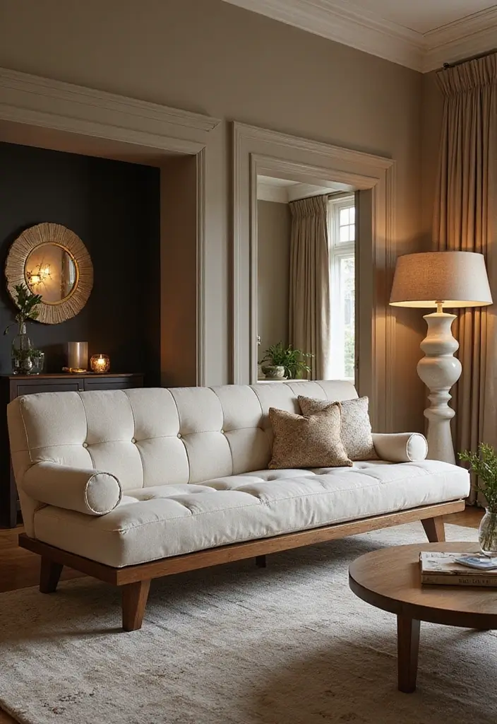 15 Futon Sofa Bed Designs That Will Transform Your Living Space (You Won't Believe #7!) - 15. The Luxurious Lounge