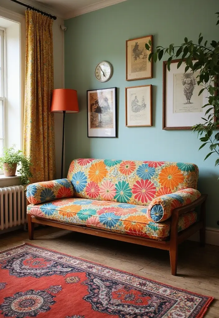 15 Futon Sofa Bed Designs That Will Transform Your Living Space (You Won't Believe #7!) - 8. The Retro Revival