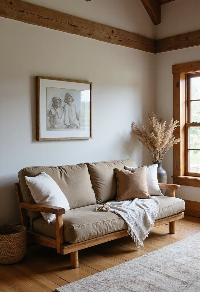 15 Futon Sofa Bed Designs That Will Transform Your Living Space (You Won't Believe #7!) - 9. The Rustic Retreat