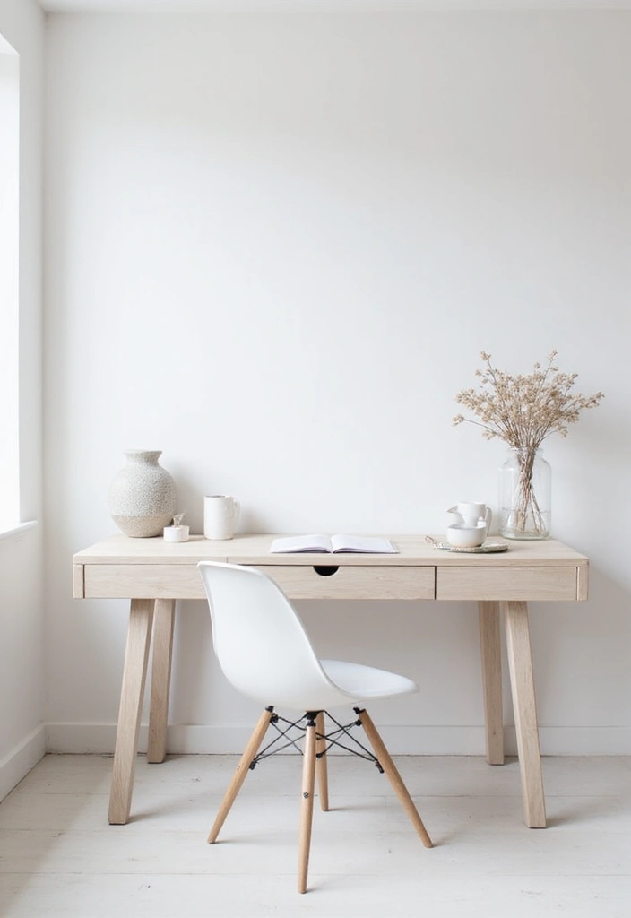 15 Home Office Retreats That'll Skyrocket Your Productivity (and Look Amazing!) - 2. Minimalist Zen Den