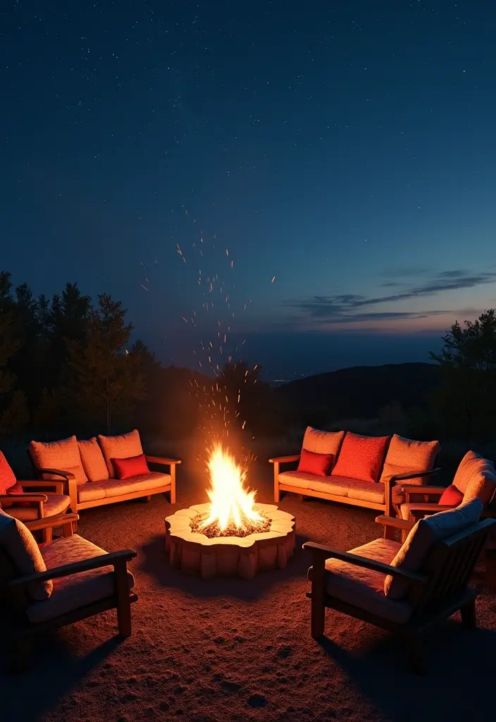 18 Backyard Decor Ideas That'll Turn Your Outdoor Space Into a Paradise (You’ll Want #12!) - 1. Cozy Fire Pit Setup