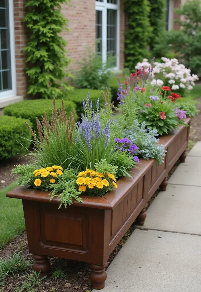 18 Backyard Decor Ideas That'll Turn Your Outdoor Space Into a Paradise (You’ll Want #12!) - 10. Elevated Planter Boxes