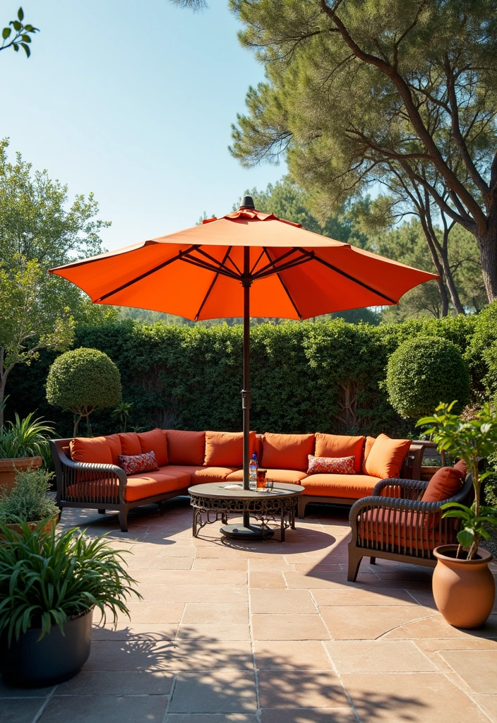 18 Backyard Decor Ideas That'll Turn Your Outdoor Space Into a Paradise (You’ll Want #12!) - 8. Stylish Patio Umbrellas