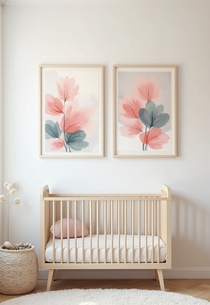 18 Cute Baby Room Wall Art Ideas That Will Transform Any Nursery Into a Dreamland! - 10. Soft Pastel Abstracts
