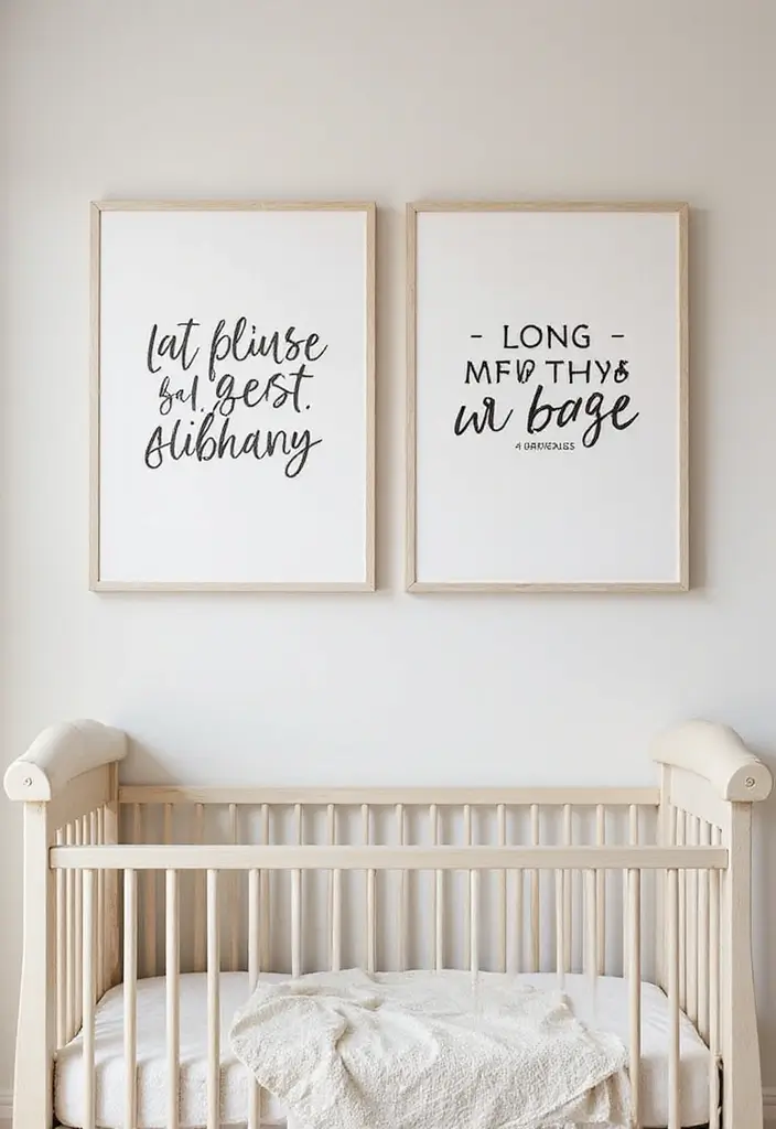 18 Cute Baby Room Wall Art Ideas That Will Transform Any Nursery Into a Dreamland! - 4. Inspirational Quotes