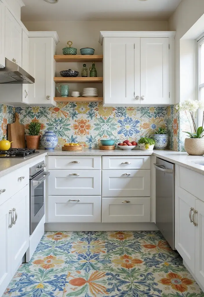 20 Must-Try Coastal Kitchen Decor Tips for a Sea-Wide Style - 18. Use Colorful Ceramic Tiles