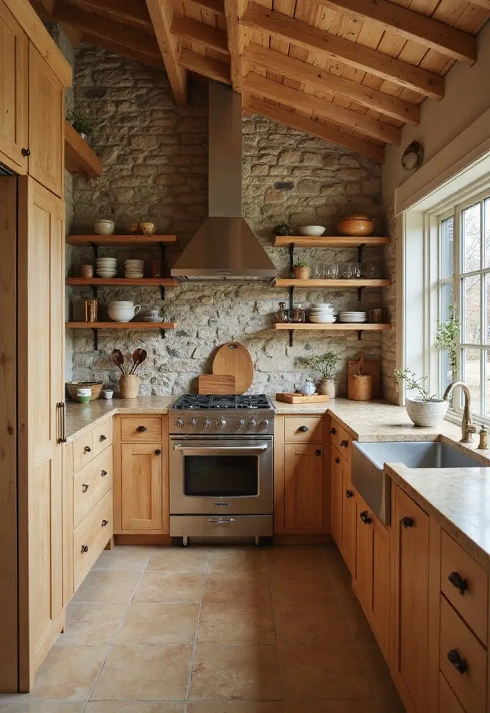 20 Must-Try Coastal Kitchen Decor Tips for a Sea-Wide Style - 3. Choose Natural Materials