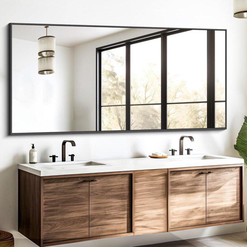 Our Review: Stylish & Durable Black Bathroom Mirror for Any Space