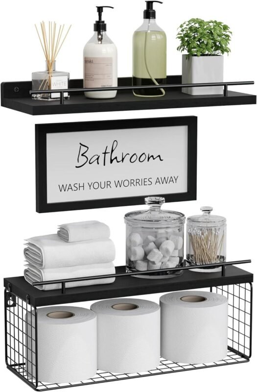 We Tested WOPITUES Bathroom Shelves: Rustic Charm Meets Function