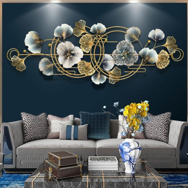 Our Review of the dosumik 53″ Oversized Ginkgo Leaf Metal Wall Art