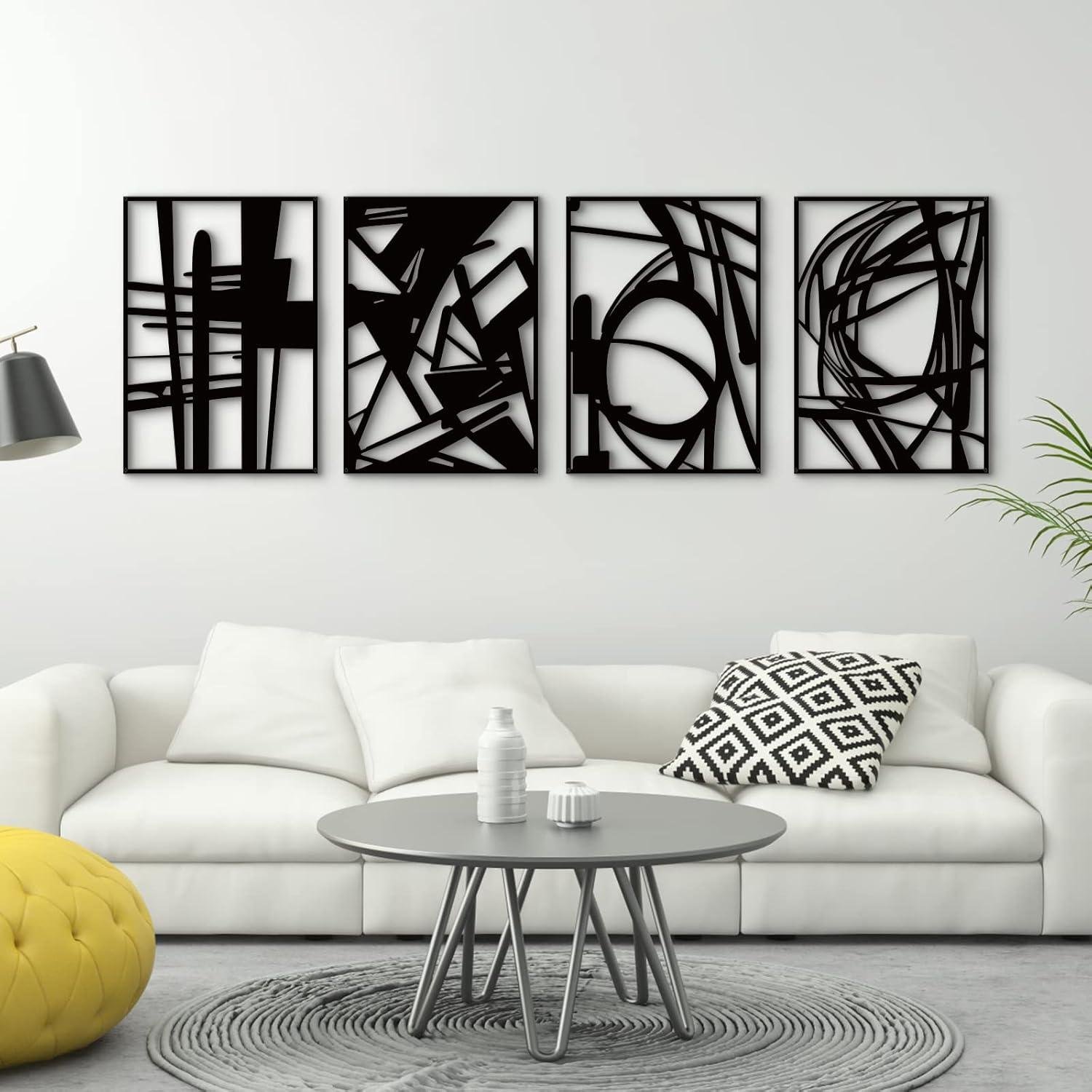 Our Review: Glamativity Large Black Abstract Metal Wall Art, Stylish & Easy to Hang
