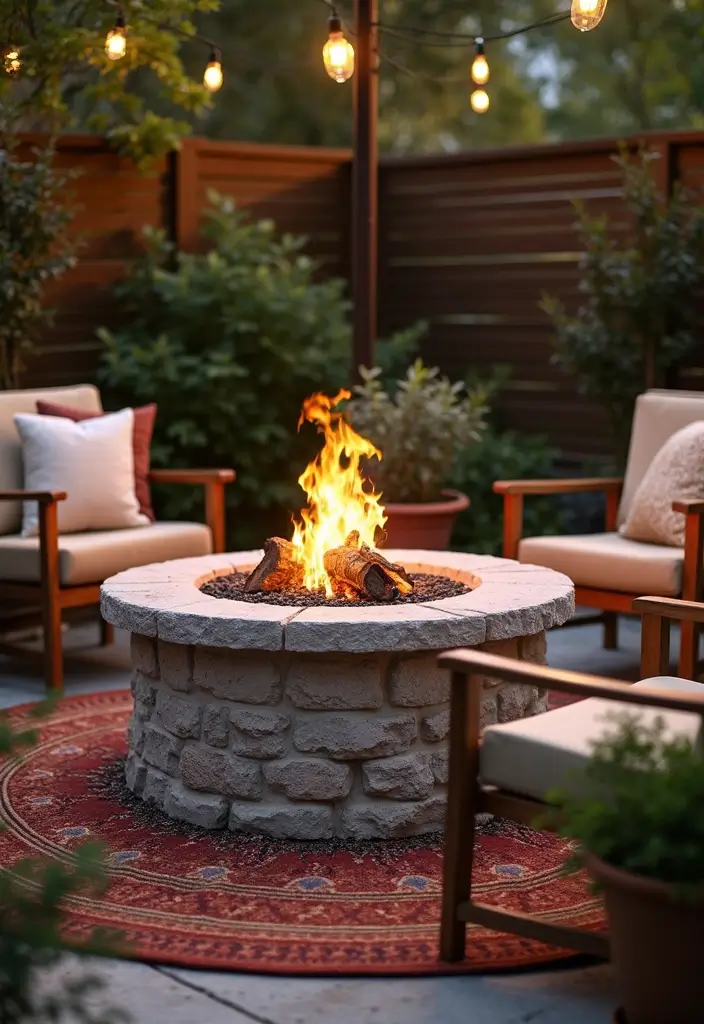 21 Bohemian Patio Decor Ideas That Will Make You Feel Like You're on a Permanent Vacation! (Don't Miss #14!) - 11. Unique Fire Pits