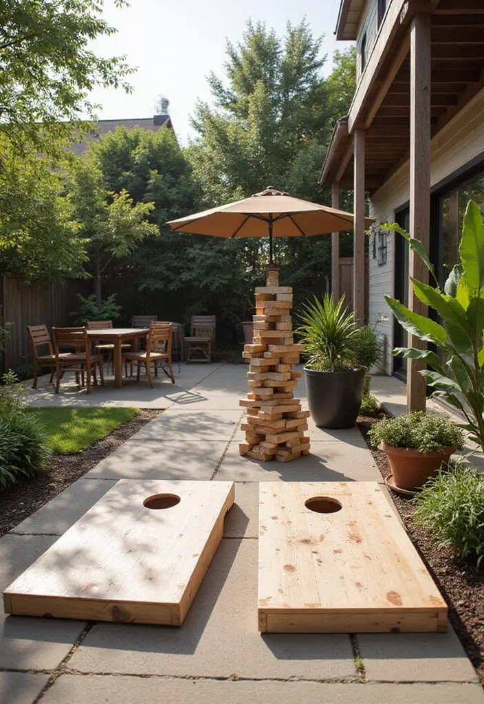 21 Bohemian Patio Decor Ideas That Will Make You Feel Like You're on a Permanent Vacation! (Don't Miss #14!) - 21. Outdoor Games