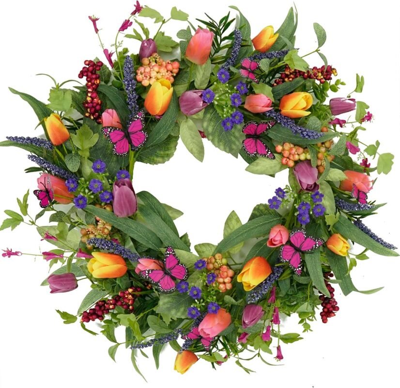 Our Review: Vibrant Spring Tulip Wreath That Blooms With Character