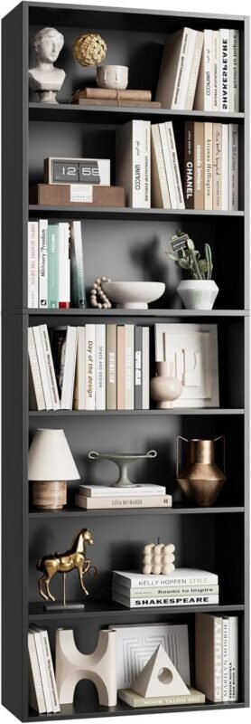 Our Review of the FACBOTALL 82″ Tall 7-Tier Bookshelf: Stylish & Sturdy