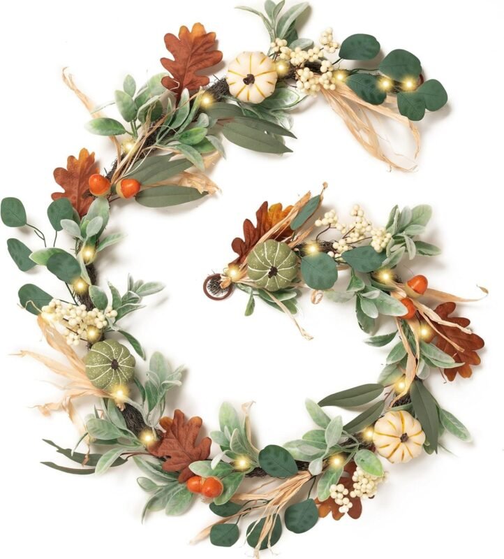 Cozy Autumn Elegance: Our Review of Valery Madelyn’s Illuminated Fall Garland