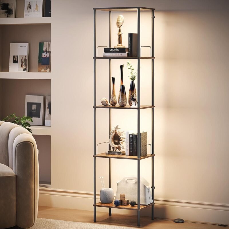 Our Review of SUNMORY Display Shelf: Stylish, Lighted, and Adjustable
