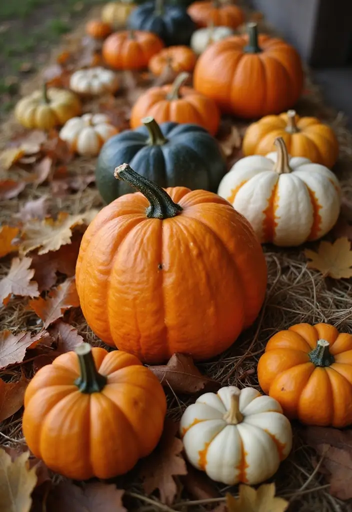 25 Haunted House Ideas That'll Make Your Home Look Like a Spooky Mansion (You Won't Believe #12!) - 13. Pumpkins Galore