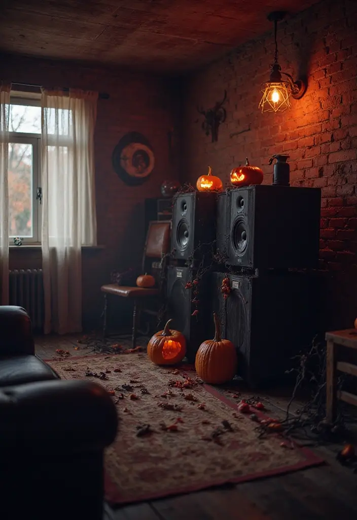 25 Haunted House Ideas That'll Make Your Home Look Like a Spooky Mansion (You Won't Believe #12!) - 15. Scary Sound Effects