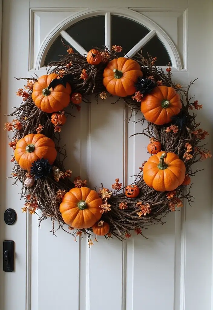25 Haunted House Ideas That'll Make Your Home Look Like a Spooky Mansion (You Won't Believe #12!) - 9. Themed Wreaths