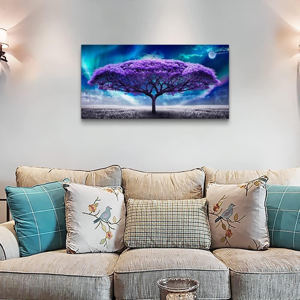 Our Review of Lapremoly's Large Purple Tree Canvas Wall Art for Home