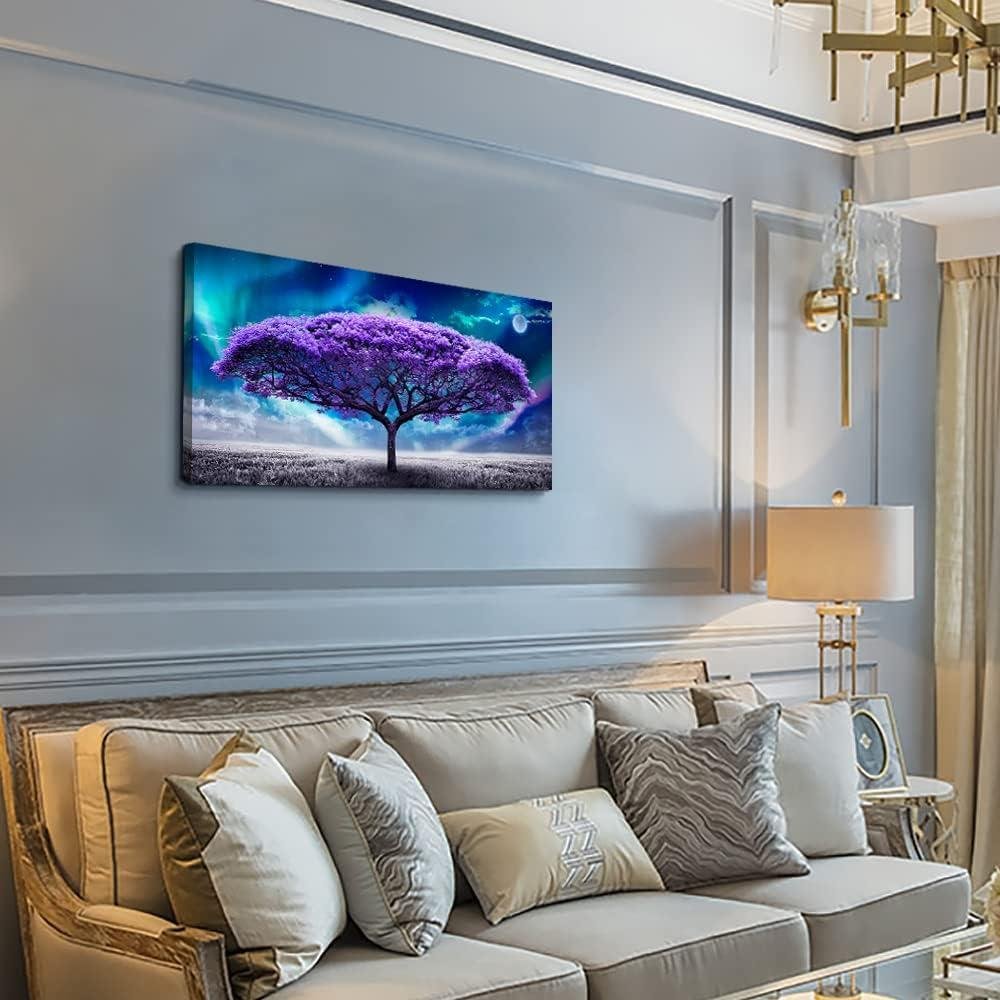 Our Review of Lapremoly's Large Purple Tree Canvas Wall Art for Home
