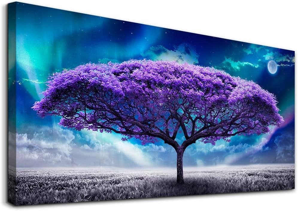 Our Review of Lapremoly's Large Purple Tree Canvas Wall Art for Home