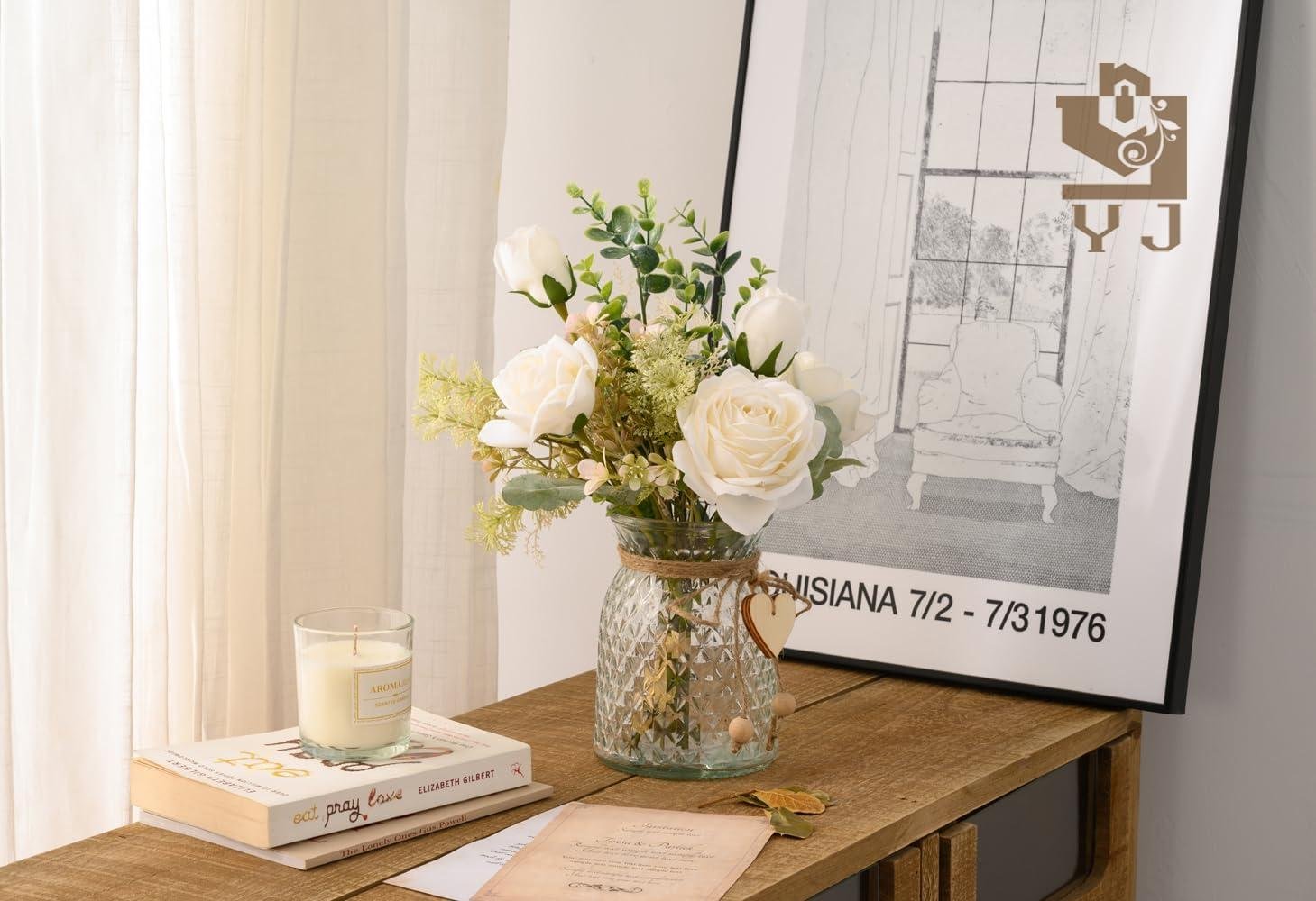 We Tried YJ's Elegant White Silk Roses: A Perfect Home Accent