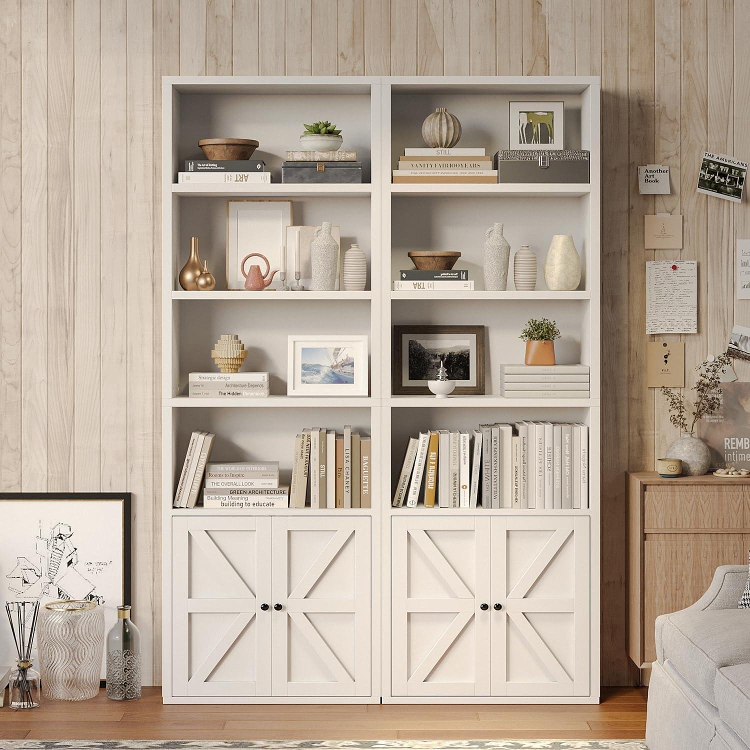 Our Review of the MXV 6-Tier Wooden Bookshelf with Doors