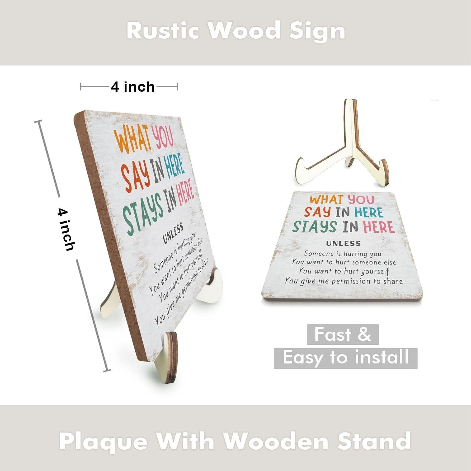 Our Review: Spreading Positivity with Rustic Mental Health Decor