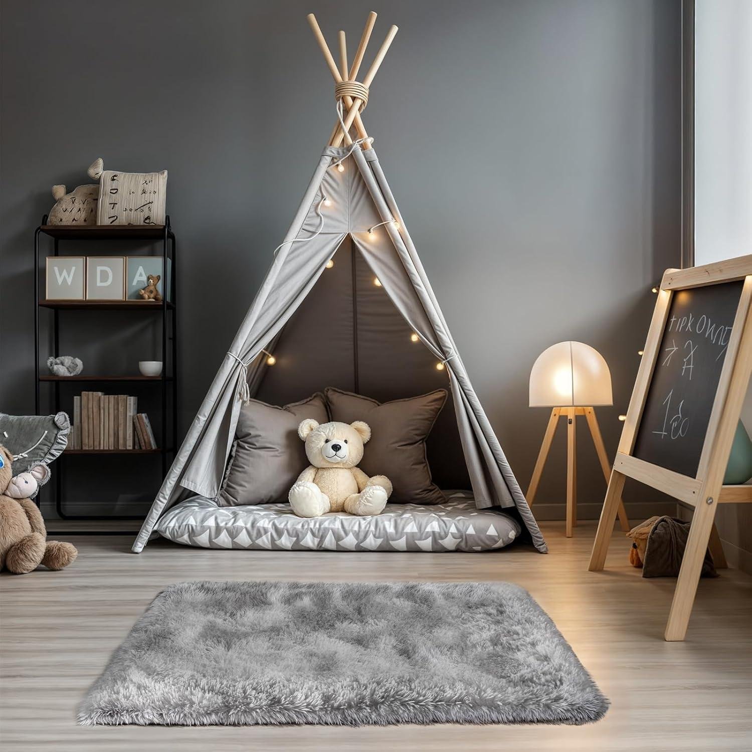 Our Honest Review of Zentavio Small Tie-Dyed Grey White Bedside Rugs