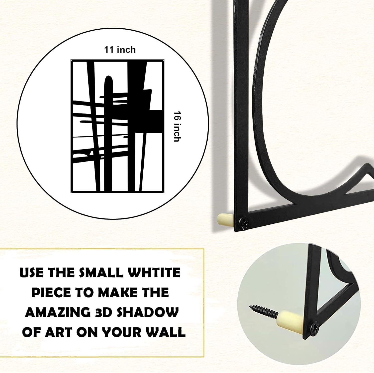 Our Review: Glamativity Large Black Abstract Metal Wall Art, Stylish & Easy to Hang